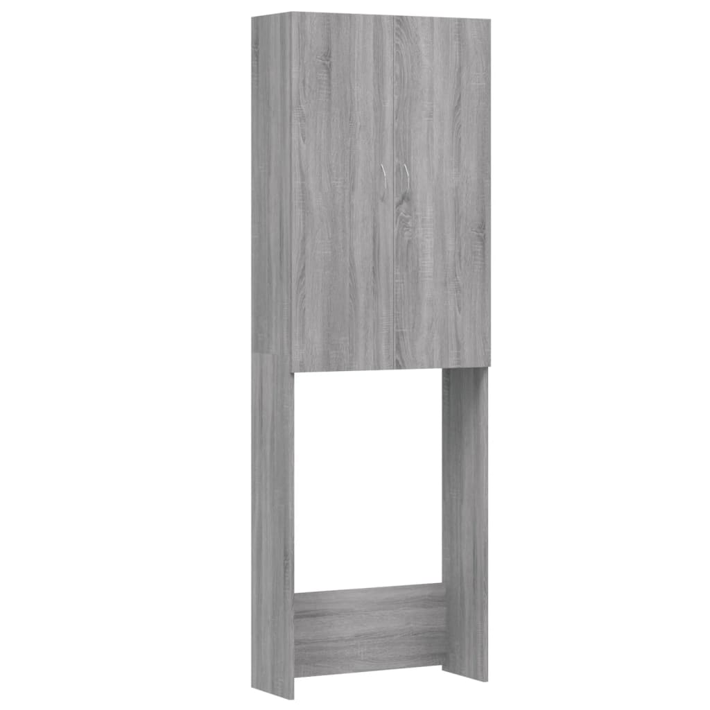 Waschmaschinenschrank Weiß 64x25,5x190 cm