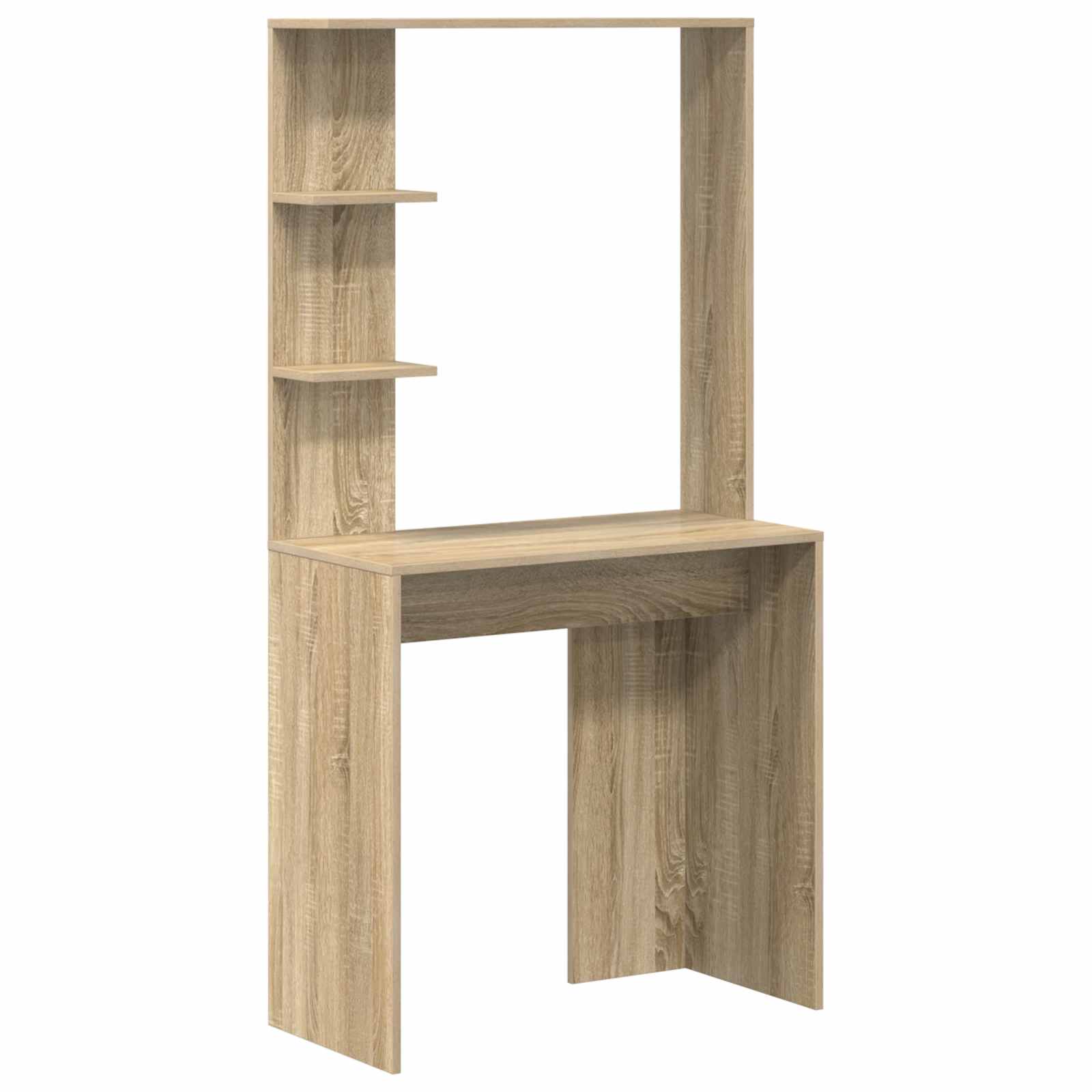 Schreibtisch 2 pcs Schwarz Eichen-Optik