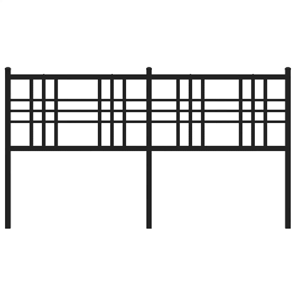 Ersatz-Kopfteil Metall Schwarz 100 cm