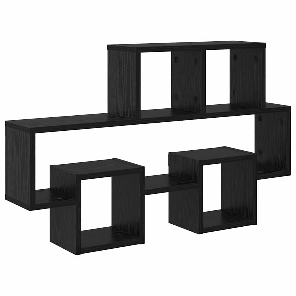 Wandregal in Autoform Weiß 82x15x51 cm Holzwerkstoff