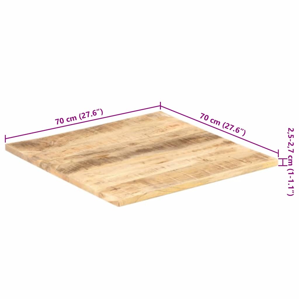 Tischplatte Massivholz Akazie 15-16 mm 60x80 cm