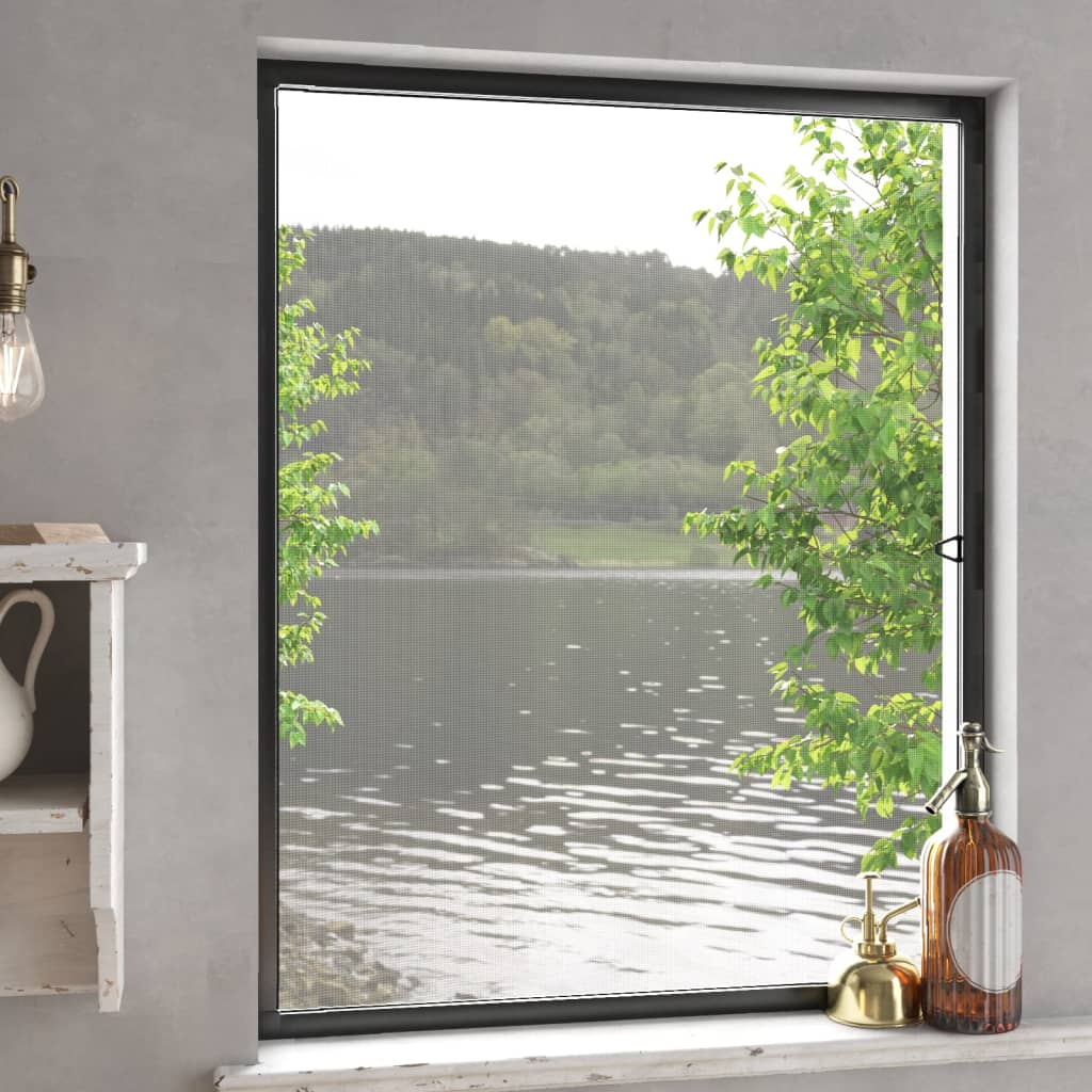 Insektenschutz für Fenster Braun 80x100 cm