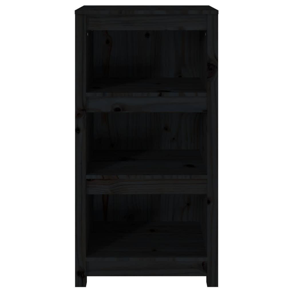 Bücherregal Grau 80x35x68 cm Massivholz Kiefer