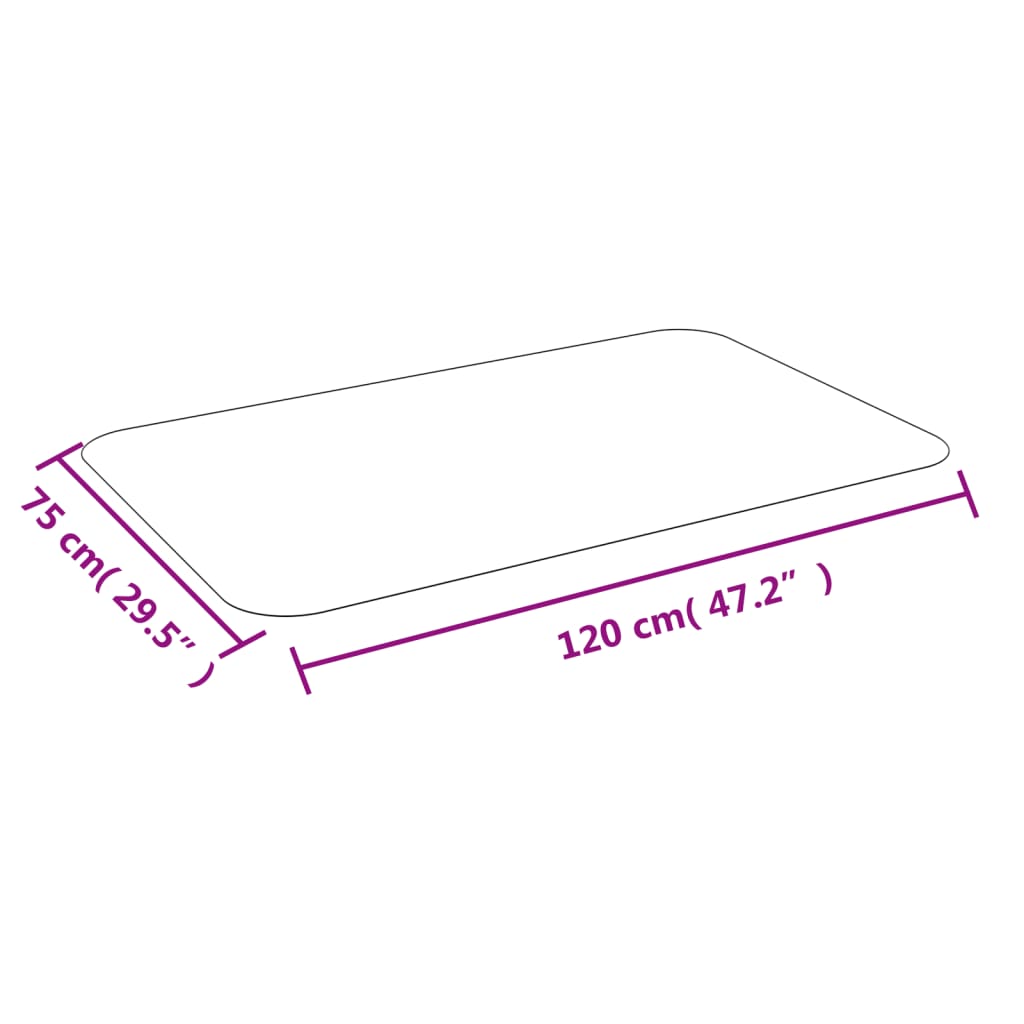 Bodenschutzmatte für Laminat oder Teppich 90x90 cm