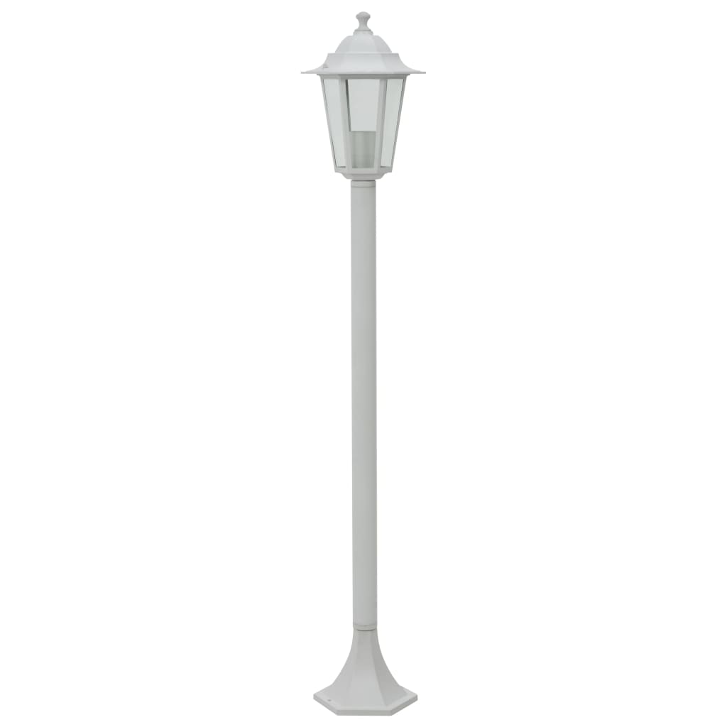 Garten-Pollerleuchte 6 Stk. E27 110 cm Aluminium Dunkelgrün