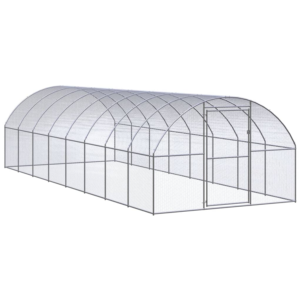Outdoor-Hühnerstall 3x2x2 m Verzinkter Stahl