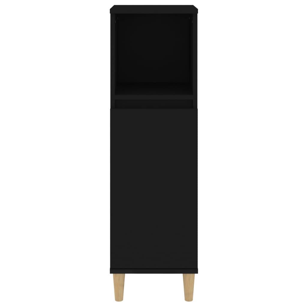 Badschrank Weiß 30x30x100 cm Holzwerkstoff