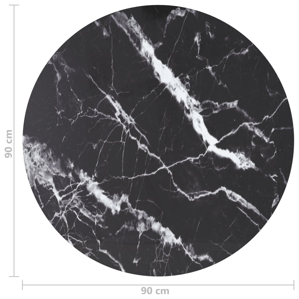 Tischplatte aus gehärtetem Glas quadratisch 700x700 mm