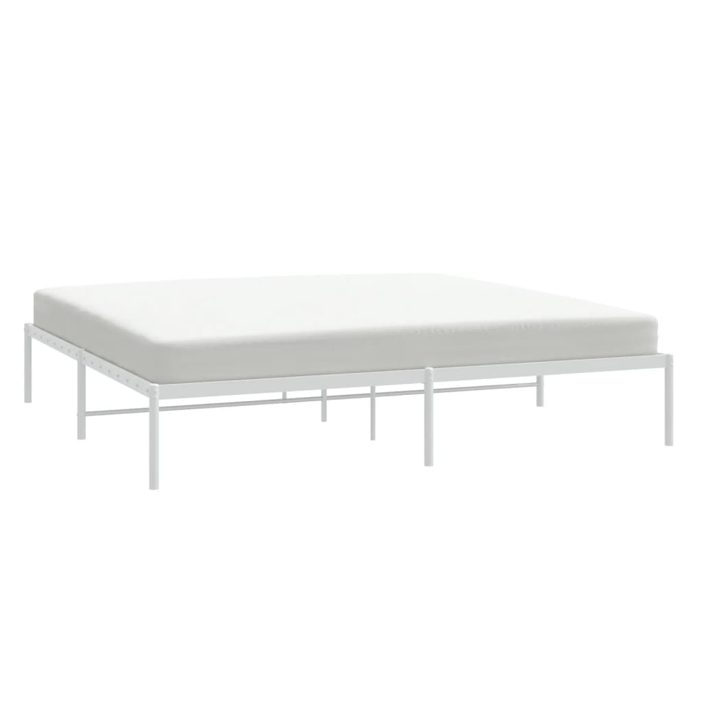 Bettgestell Metall Schwarz 75x190 cm