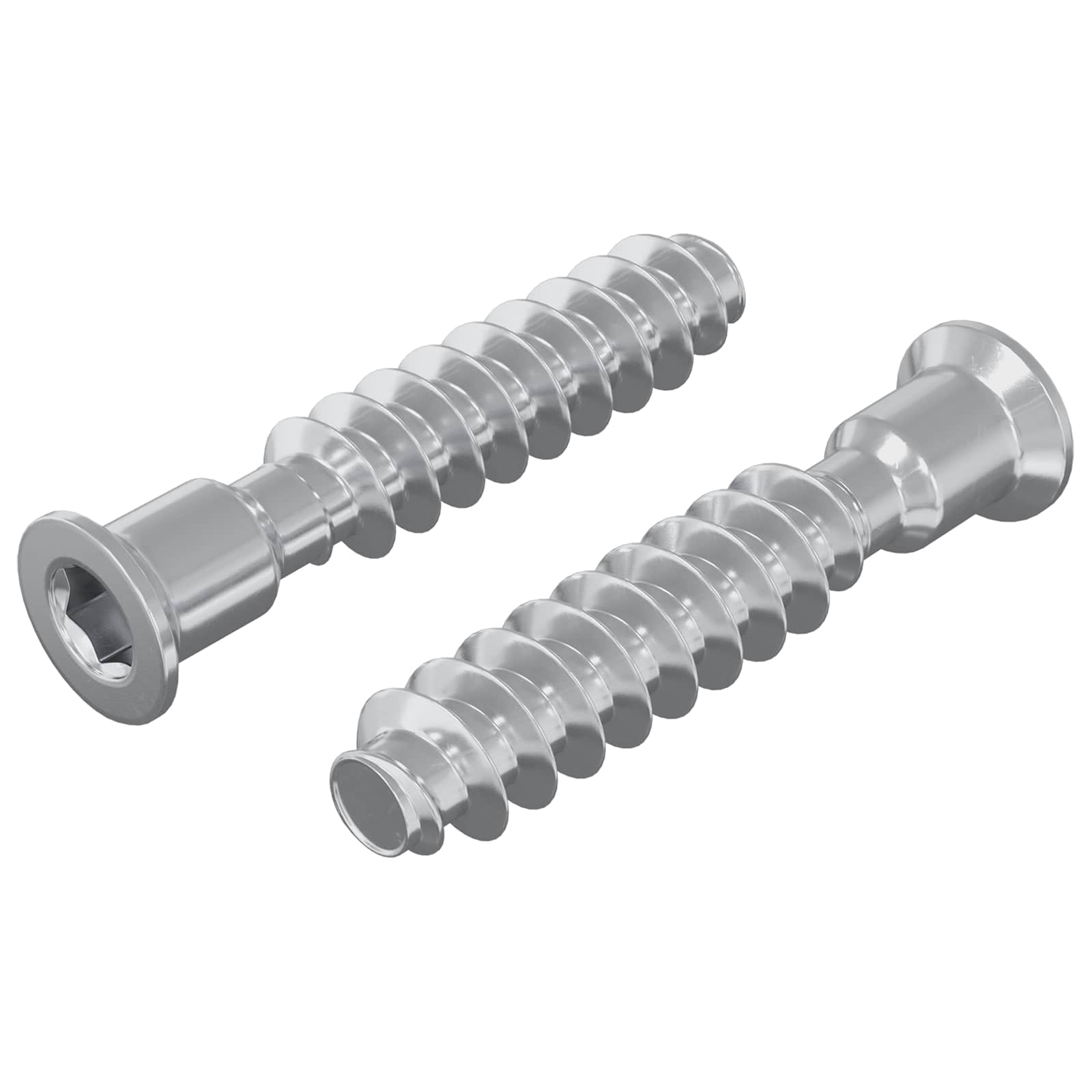 Kopfschraube 2 pcs Silber M7 x 40 mm Stahl