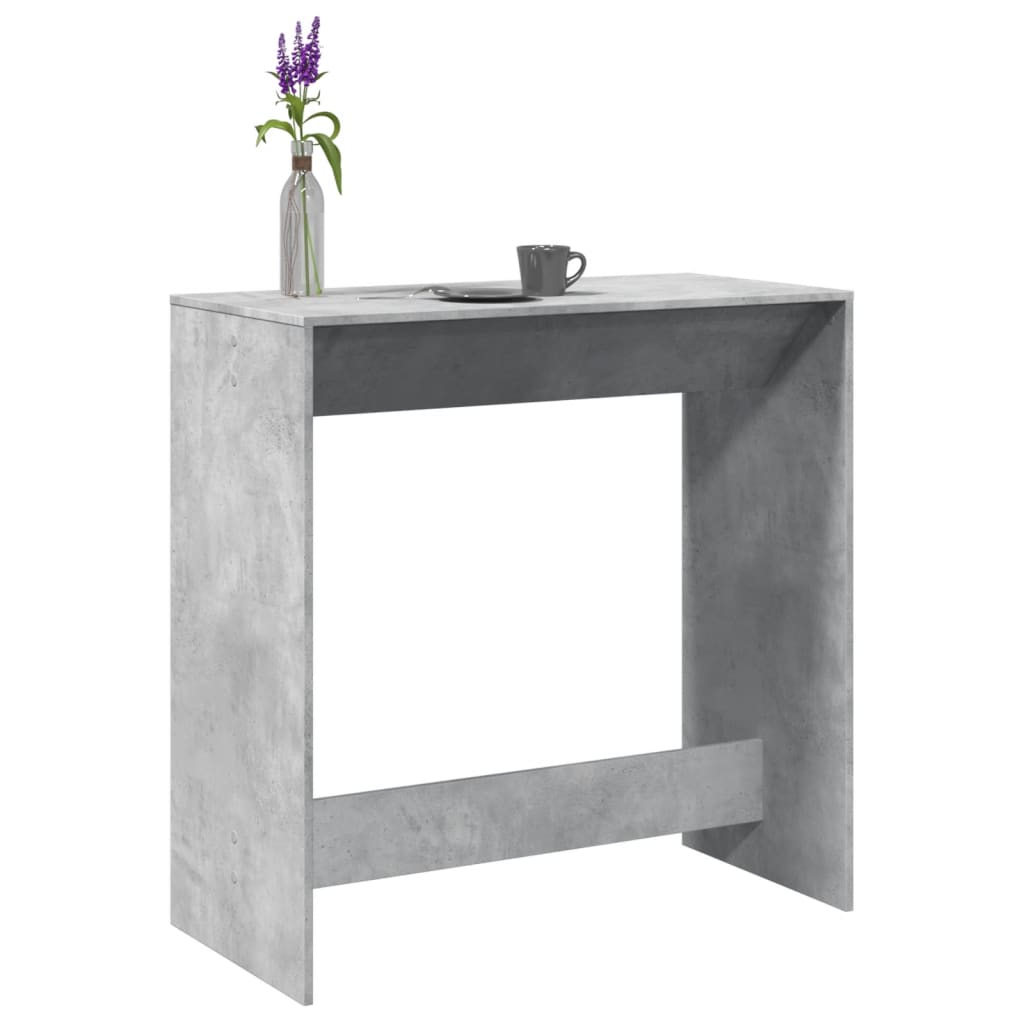 Bartisch Schwarz Eichen-Optik 102 x 50 x 103,5 cm Holzwerkstoff