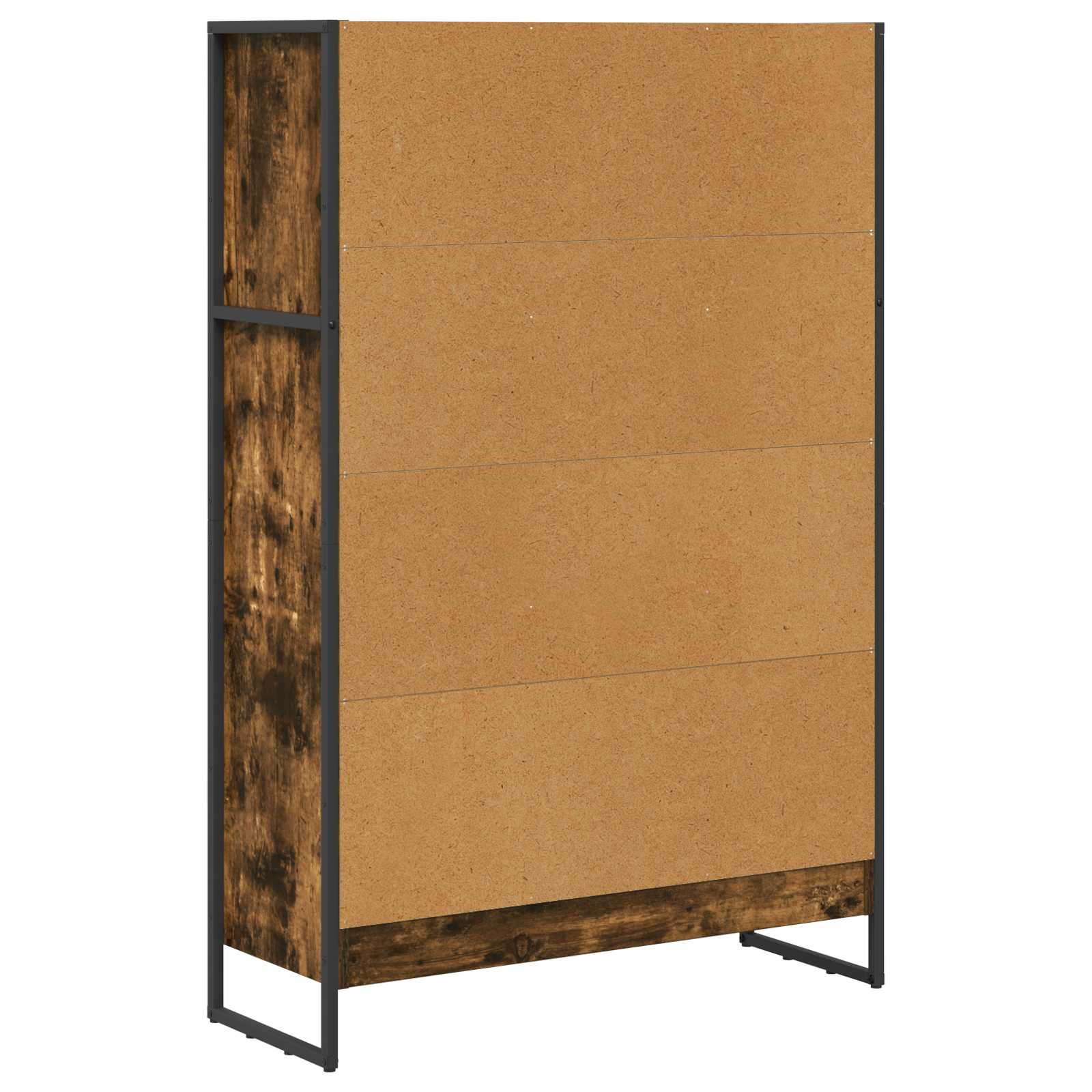 Bücherregal 2 pcs Schwarz Eichen-Optik 60 x 30 x 189,5 cm