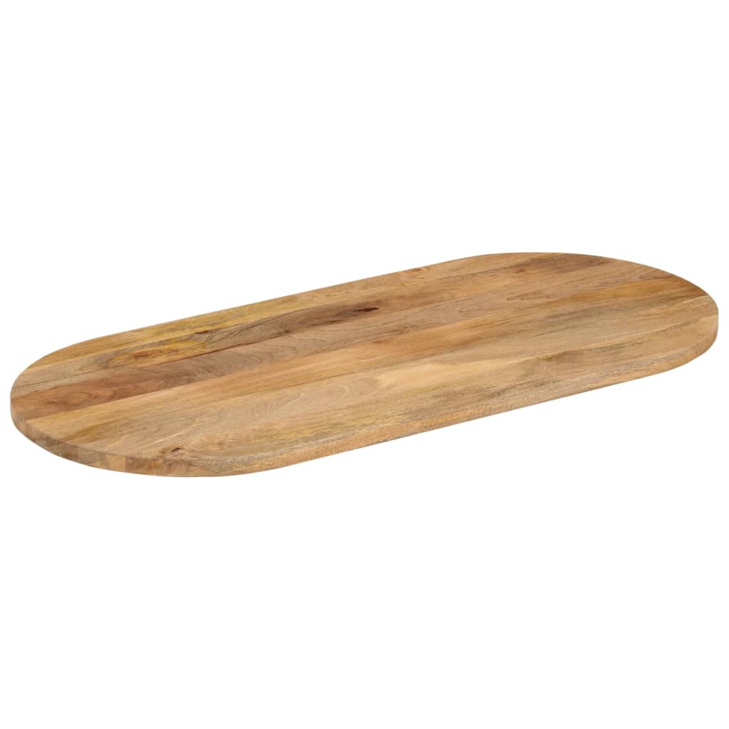Tischplatte 110x40x2,5 cm Oval Massivholz Mango