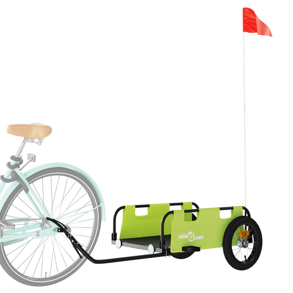 Fahrradanhänger Orange Oxford-Gewebe und Eisen
