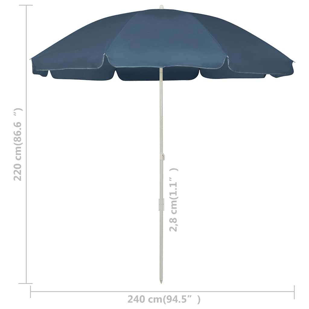 Sonnenschirm mit Stahlmast Sandfarbe 180 cm