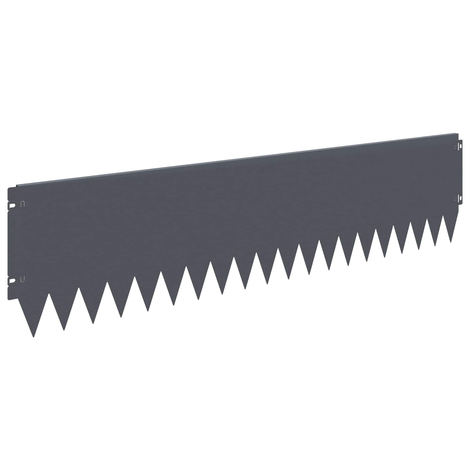 Raseneinfassung 10 pcs 103 x 10 cm Stahl Schwarz