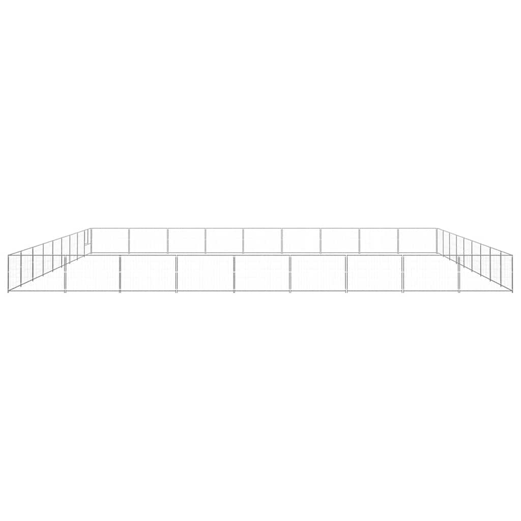 Hundezwinger Schwarz 4 m² Stahl