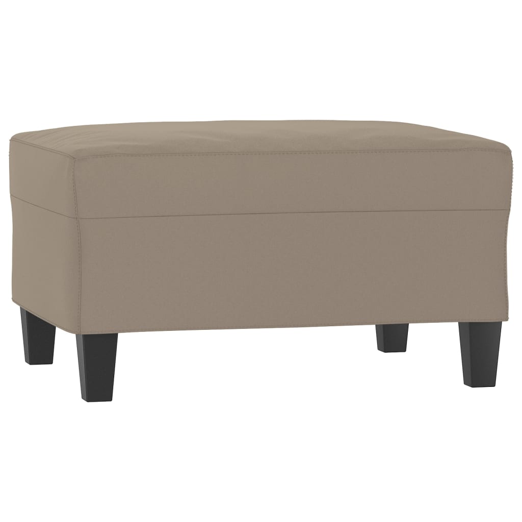 Fußhocker Taupe 60x50x41 cm Mikrofasergewebe