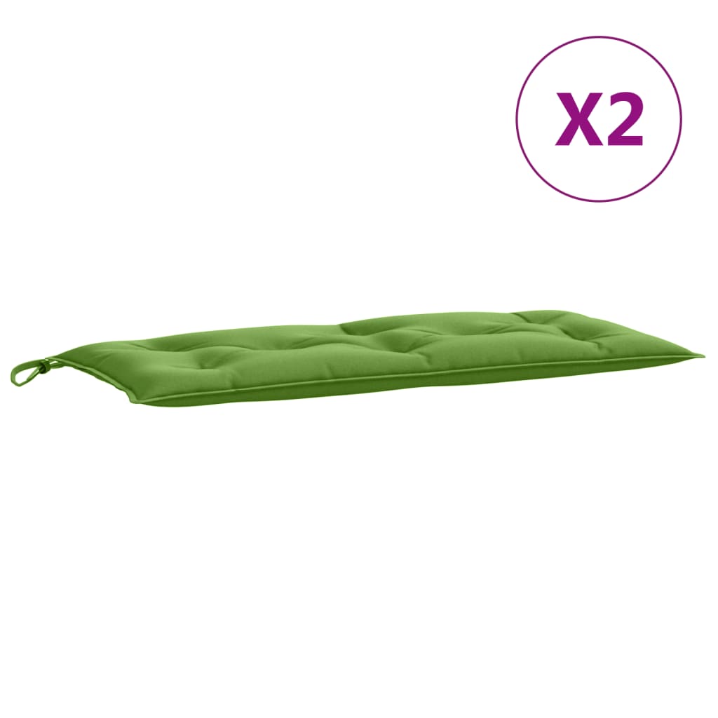 Gartenbank-Auflagen 2 Stk. Melange Anthrazit 100x50x7 cm Stoff