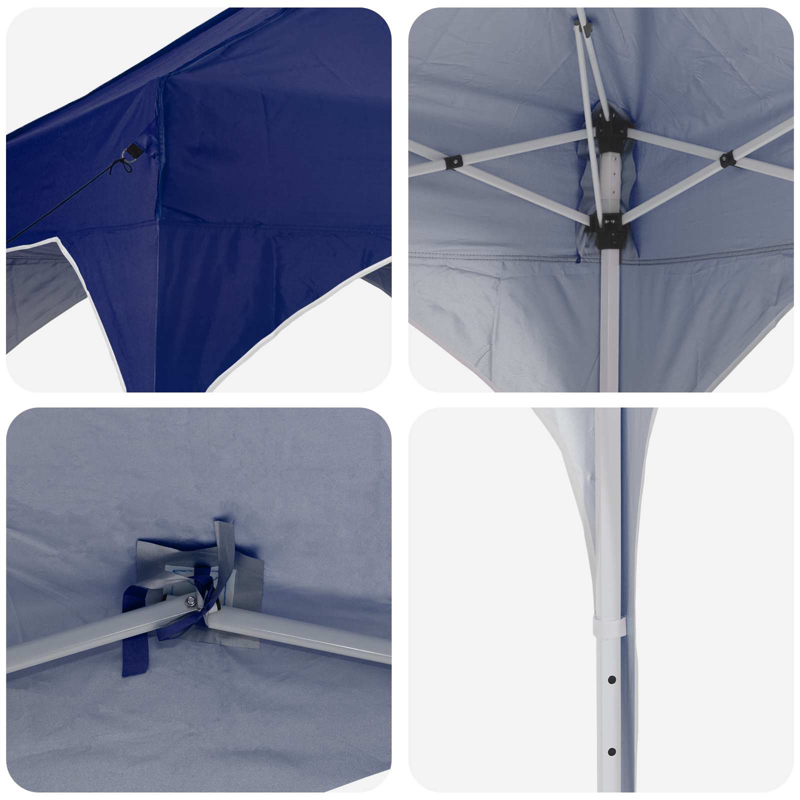 Pop-up Partyzelt 290 x 290 x 245 cm Creme