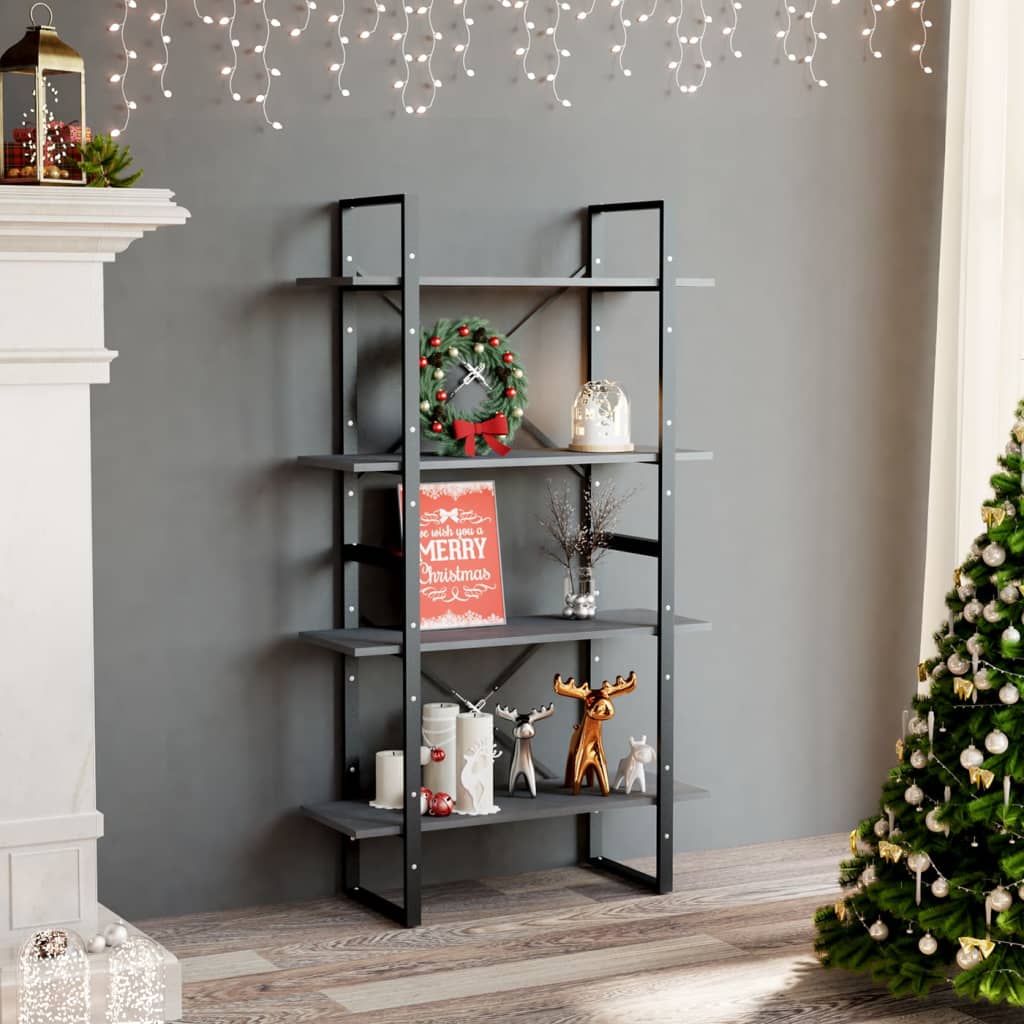 Bücherregal 2 Fächer Weiß 80x30x70 cm Holzwerkstoff