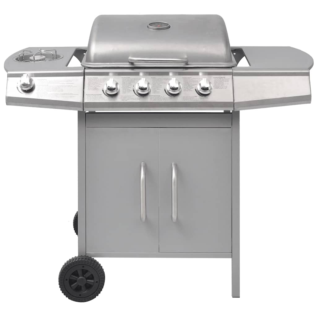 Gasgrill 4+1 Brenner Schwarz