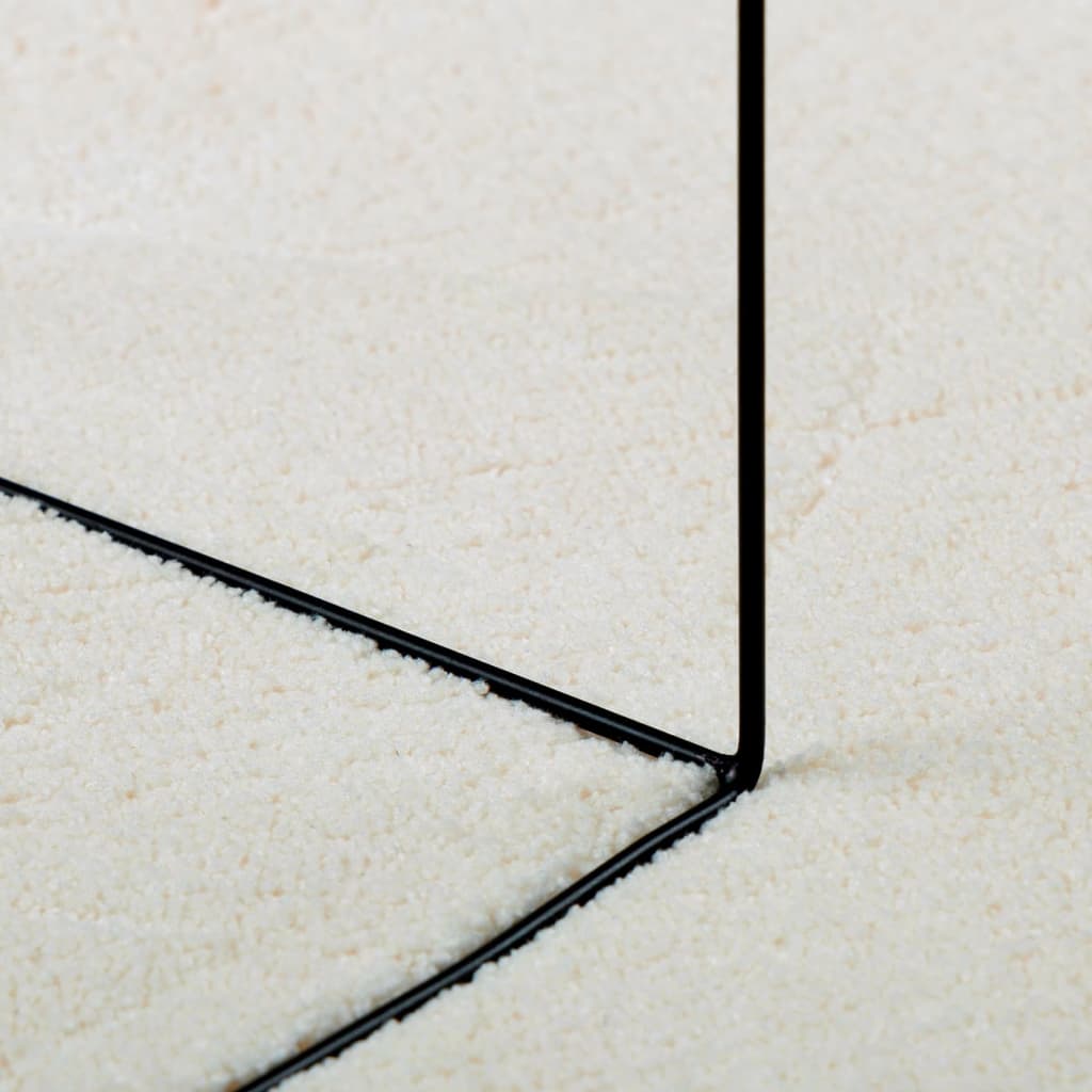 Teppich OVIEDO Kurzflor Anthrazit 120x120 cm