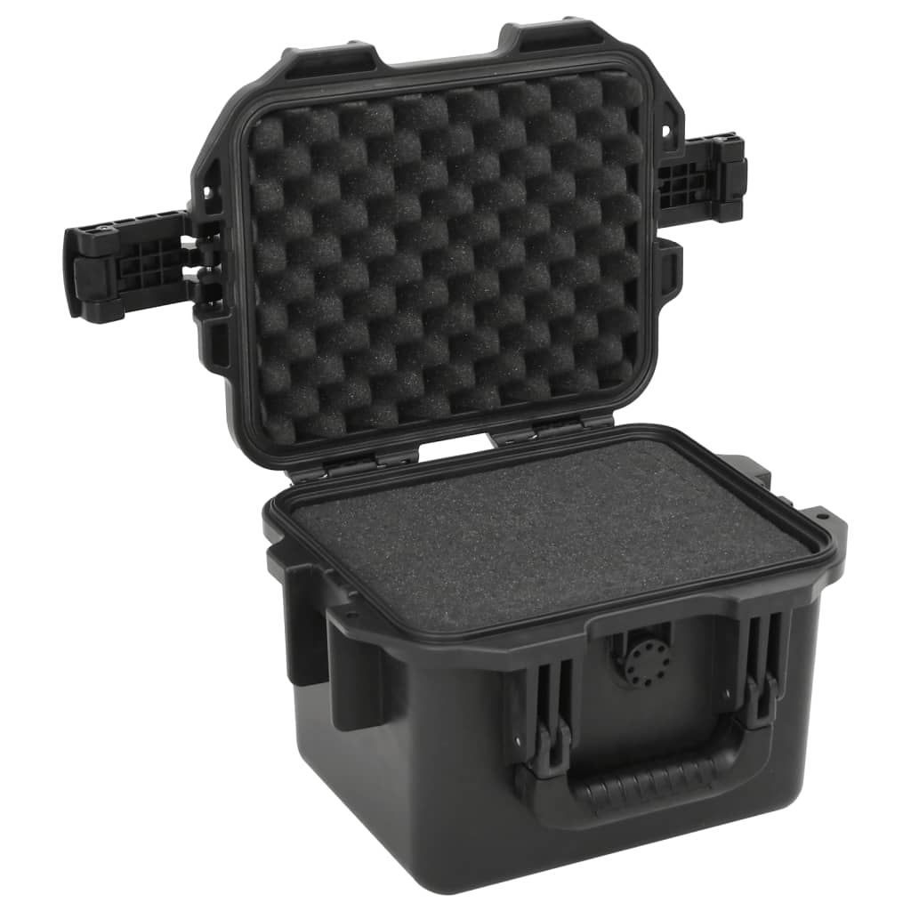 Koffer für Flugreise Tragbar Schwarz 46,5x21,5x17,5 cm PP