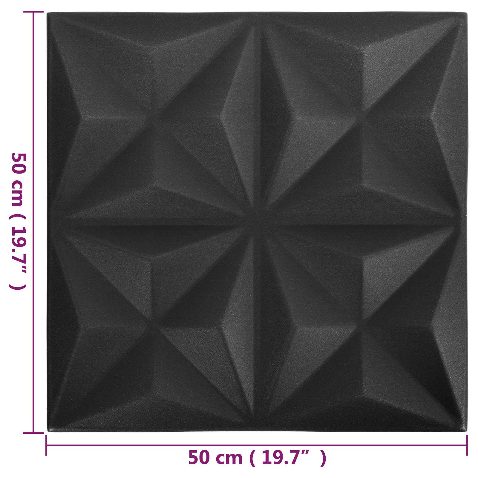 Wandpaneele 12 pcs Diamant Weiß 50 x 50 cm XPS Schaum