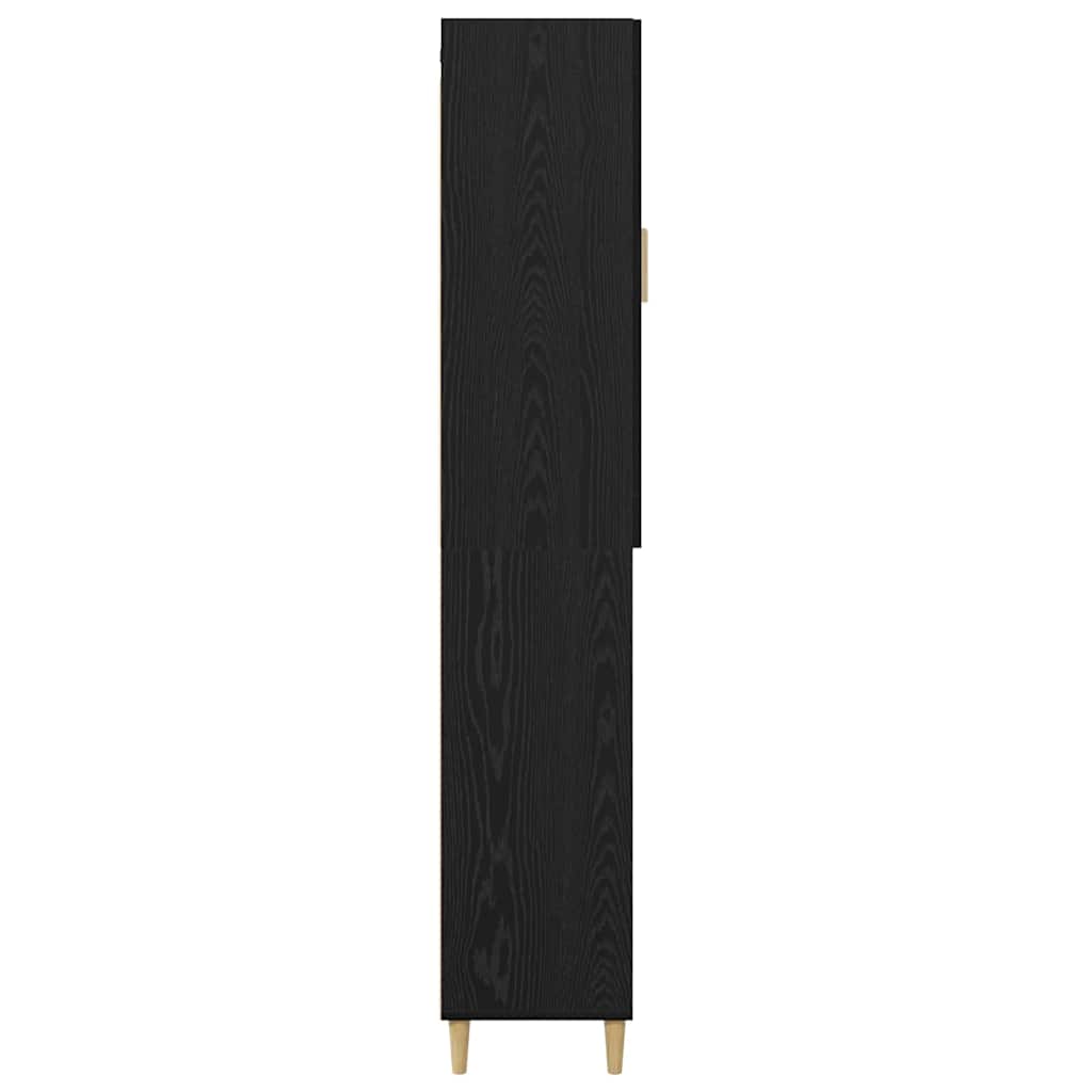 Highboard Altholz 69,5 x 34 x 180 cm Engineered Wood und Glas