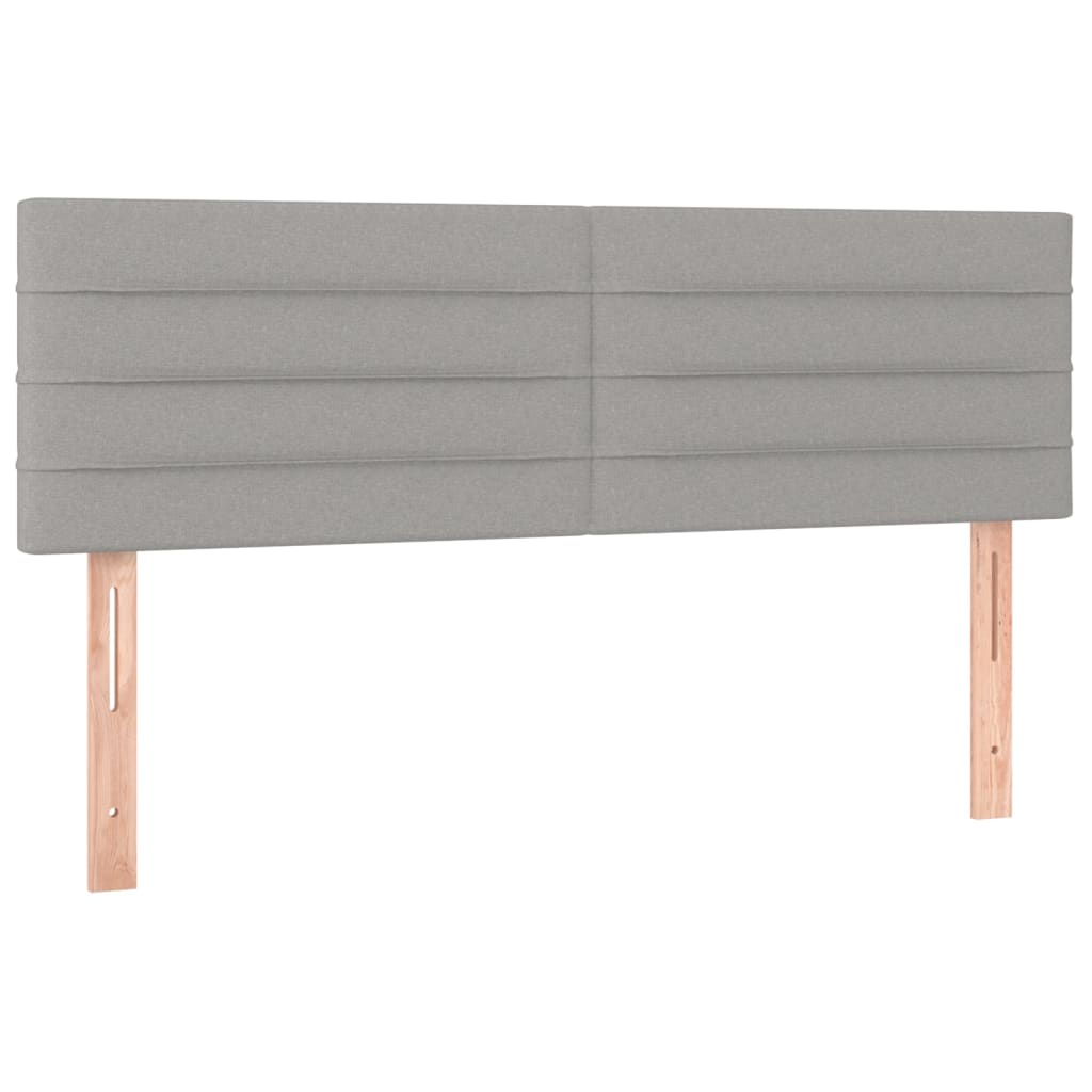 Kopfteil Hellgrau 80x5x118/128 cm Stoff