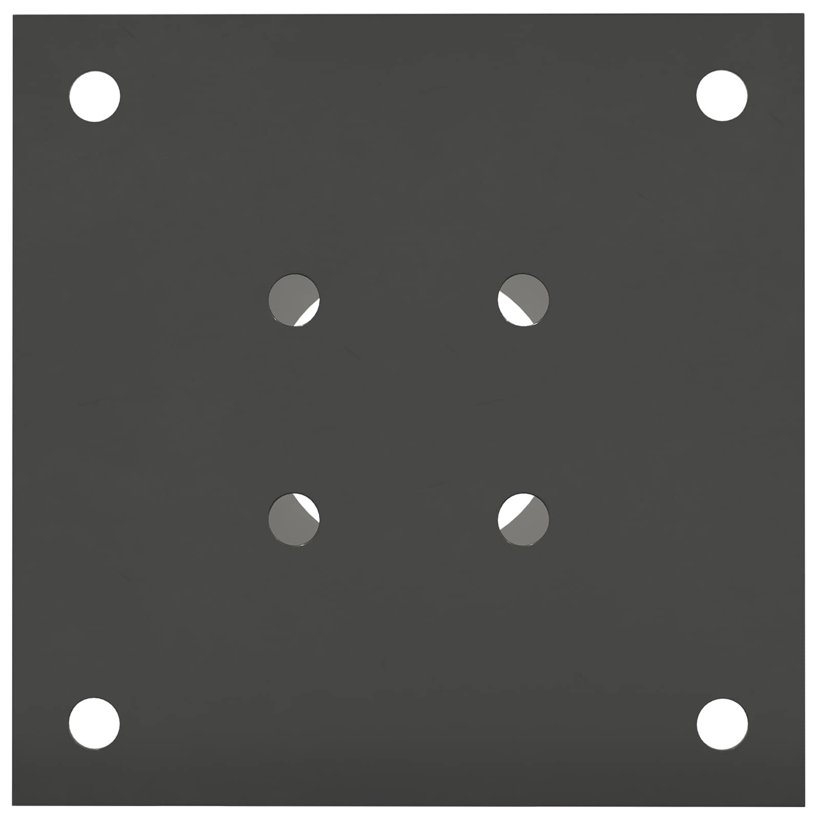 runder Bodenanker 4 pcs Silber 15 x 15 x 15 cm Metall