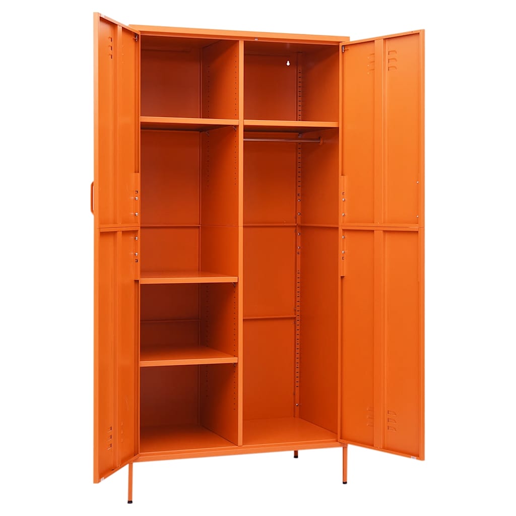 Kleiderschrank Olivgrün 90x50x180 cm Stahl