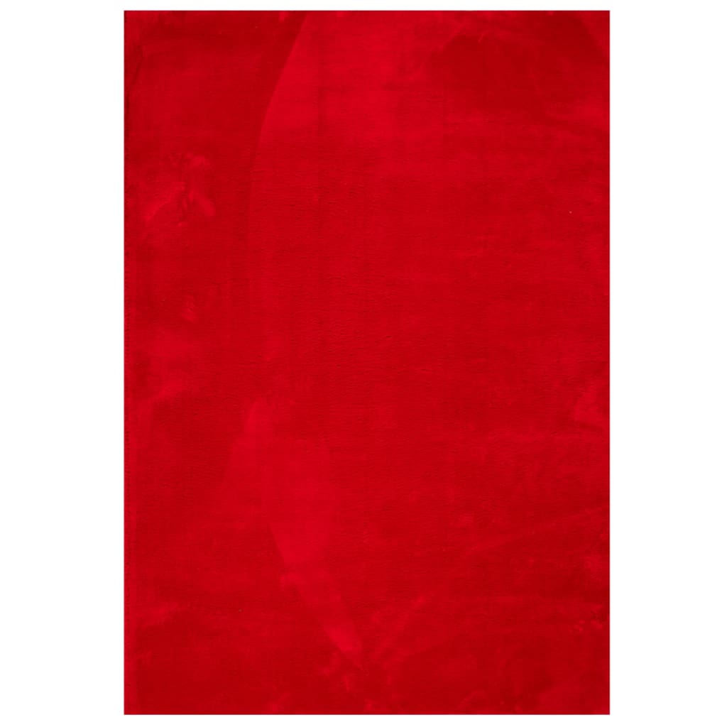 Teppich HUARTE Kurzflor Weich und Waschbar Anthrazit 60x110 cm