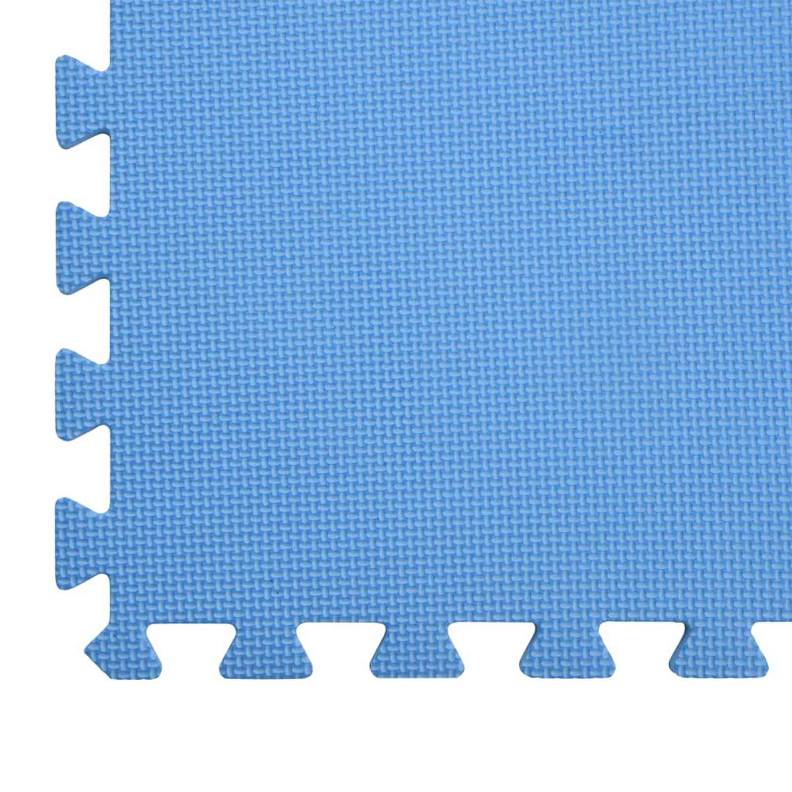 Pool Bodenteppich 6 pcs Schwarz 2,16 ㎡ EVA-Schaum