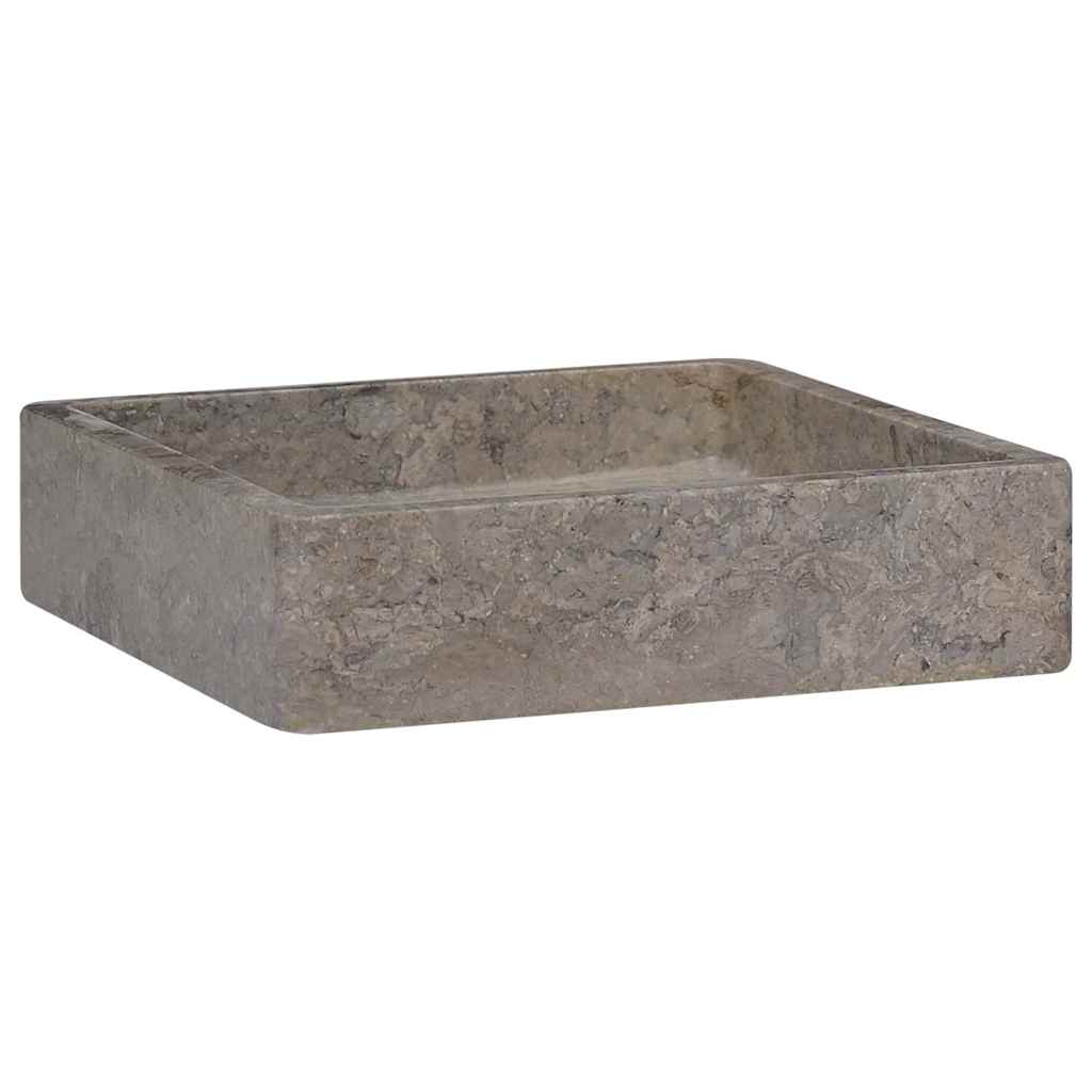 Waschbecken Creme 40x40x10 cm Marmor