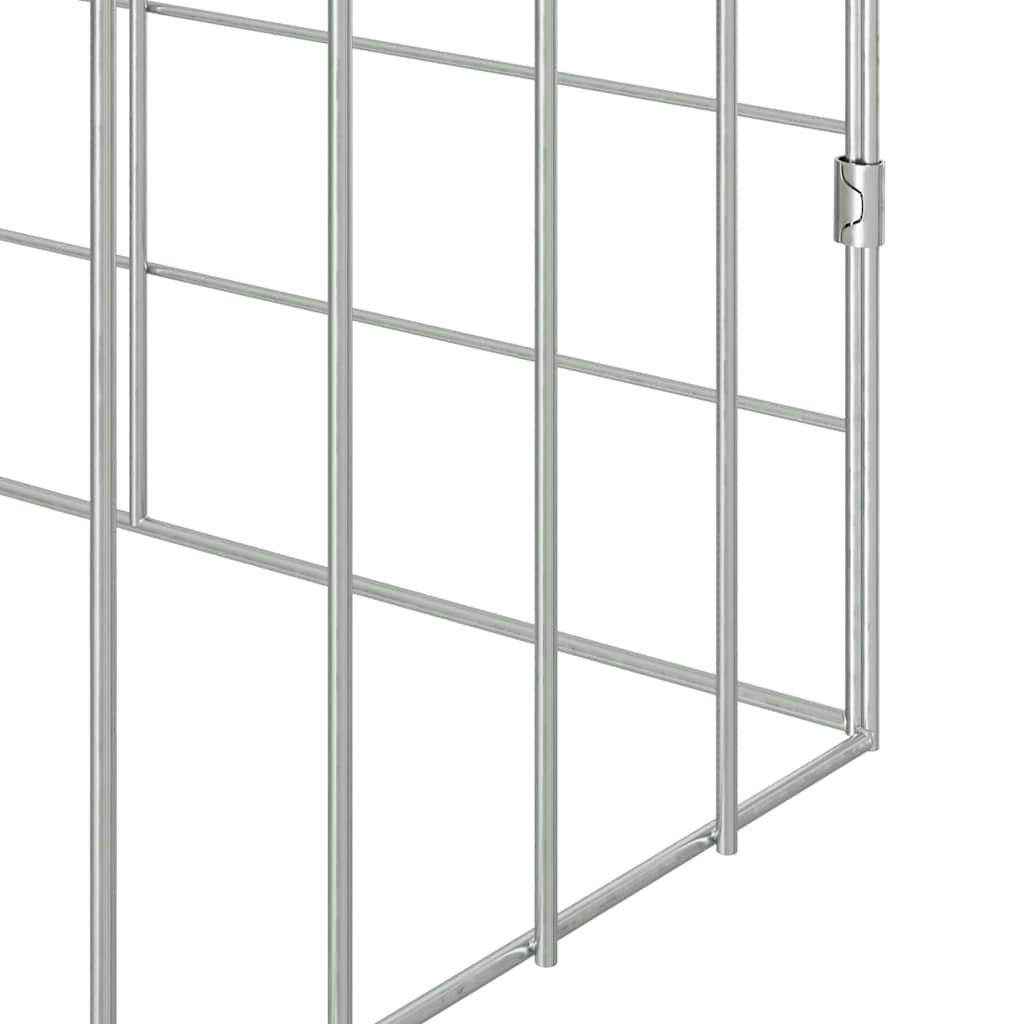 Hasenkäfig Silber 100 x 78 x 78 cm Verzinkter Stahl