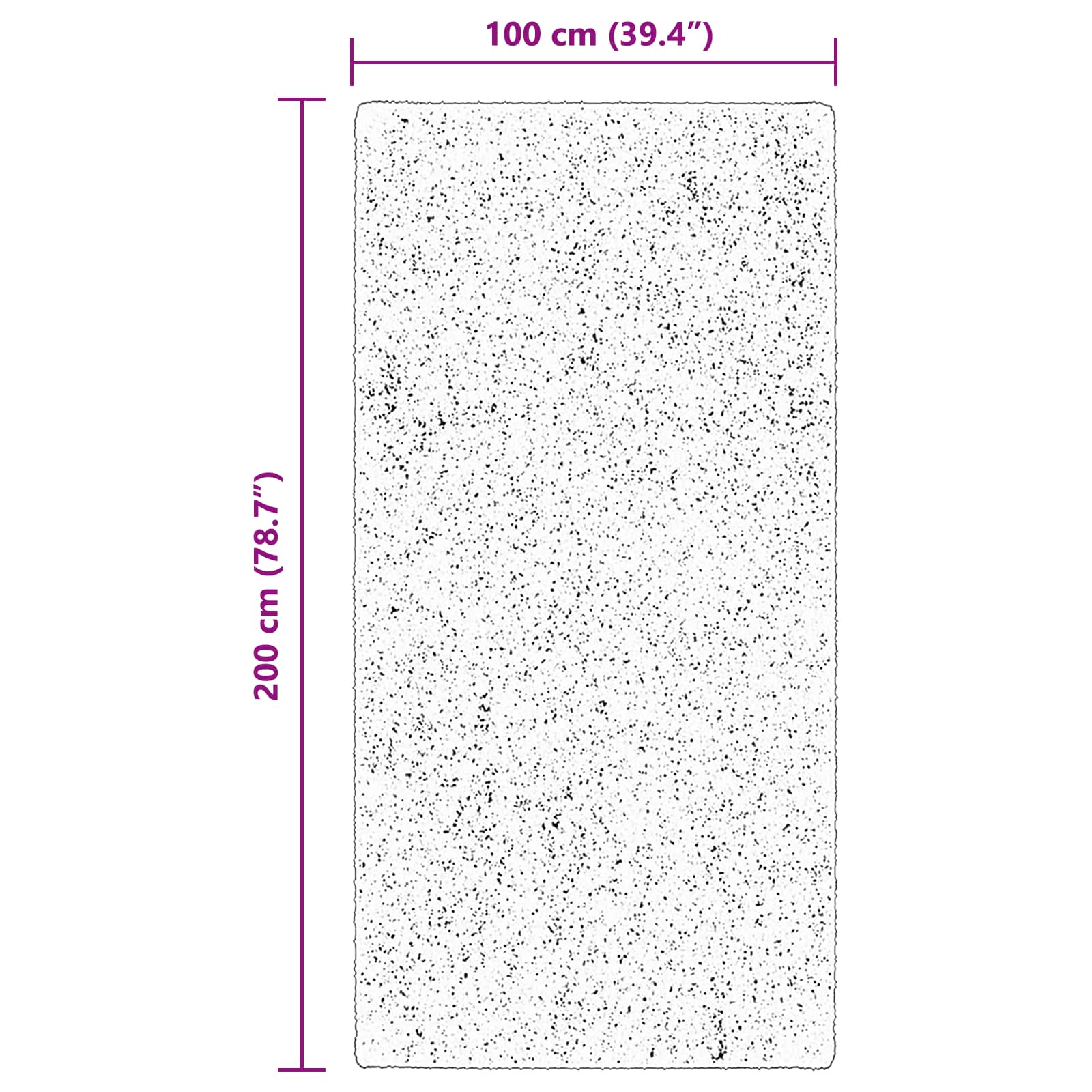 Teppich HUARTE Kurzflor Weich und Waschbar Anthrazit 60x110 cm