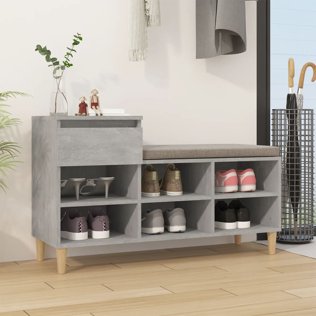 Schuhregal Weiß 102x36x60 cm Holzwerkstoff