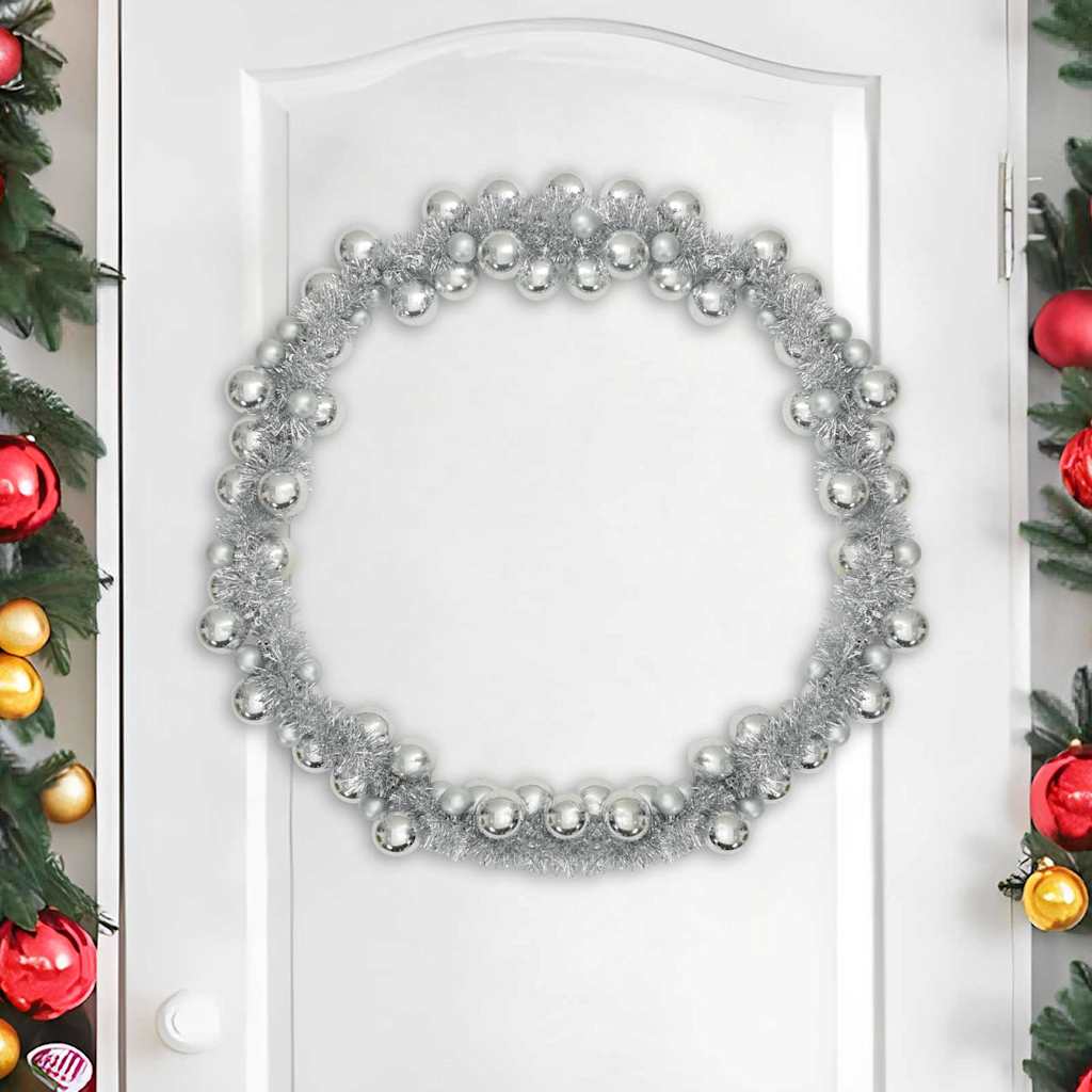 Weihnachtskugelgirlande Schwarz 186 cm Polystyrol