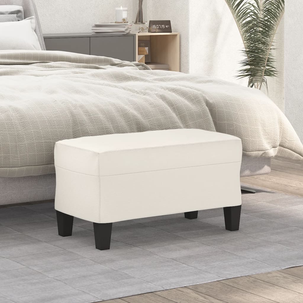 Sitzbank Schwarz 70x35x41 cm Kunstleder