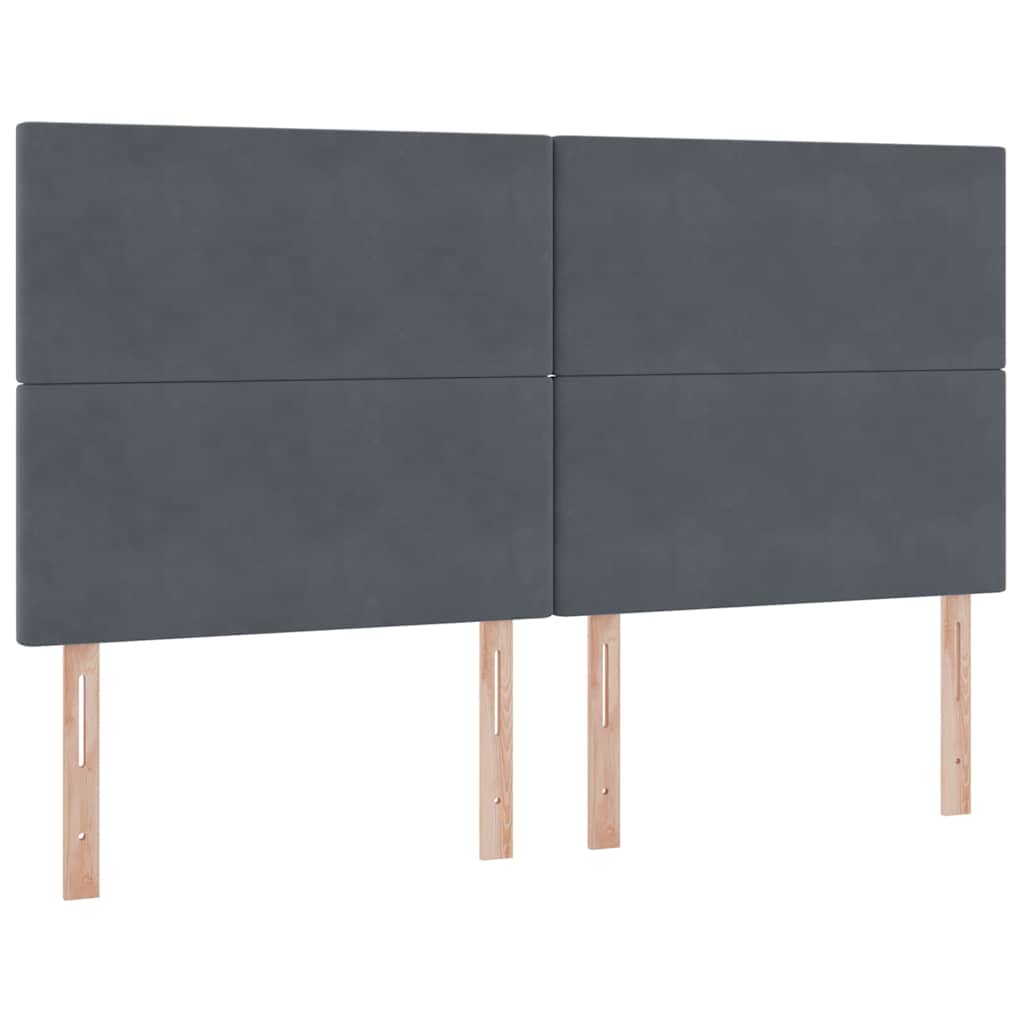 Aufbewahrungsbett mit Matratze Hellgrau 180 x 200 cm Samt