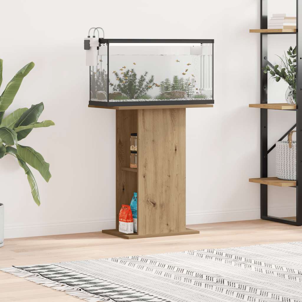 Aquariumständer Weiß 60,5x36x72,5 cm Holzwerkstoff