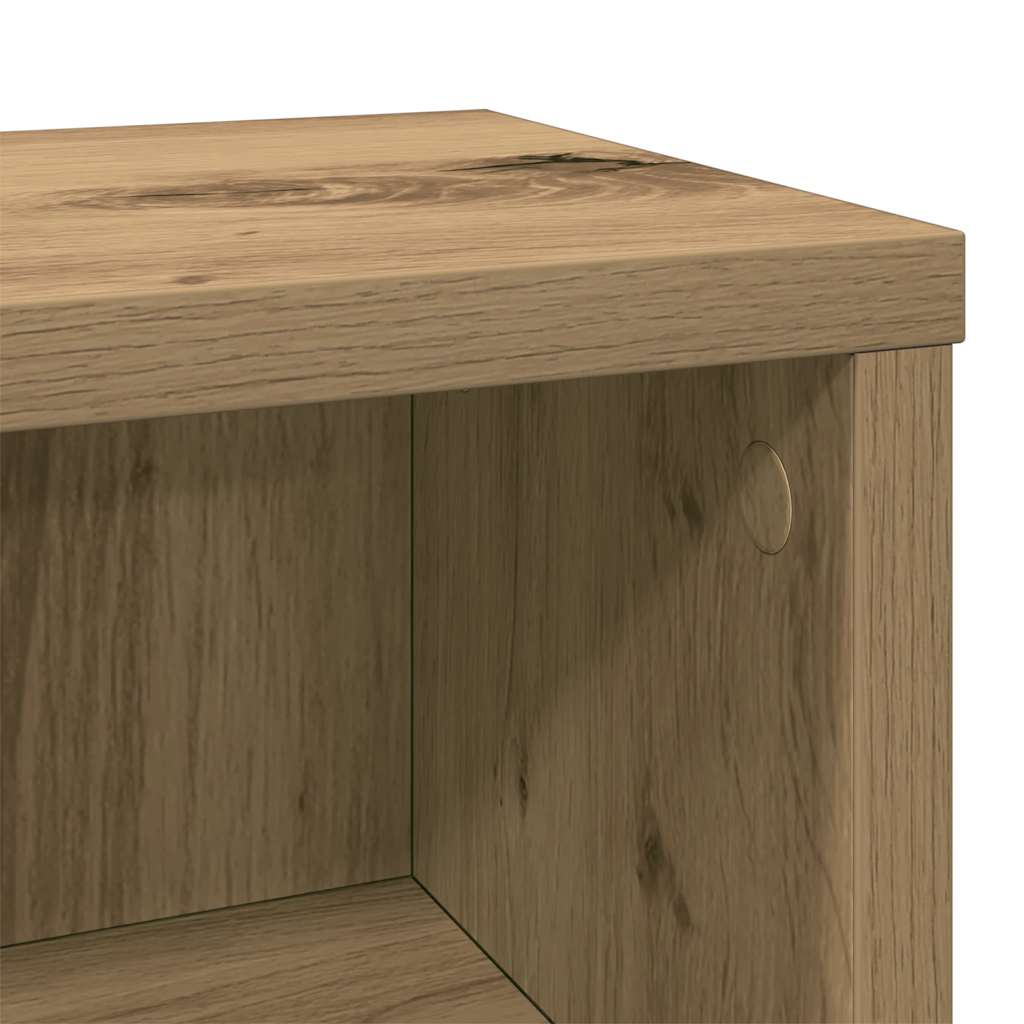 CD-Schrank Weiß 21x20x88 cm Holzwerkstoff