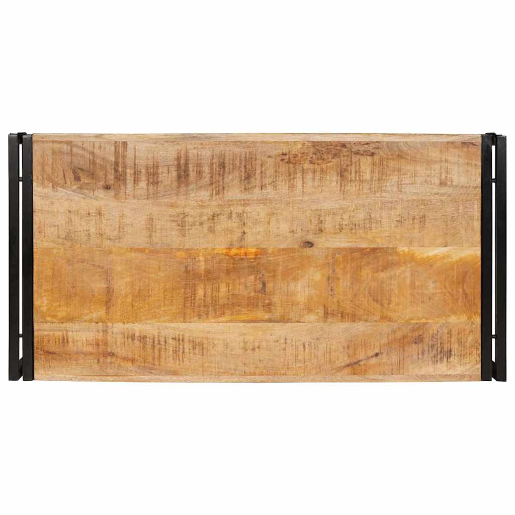 Badregal für Braun 40 x 50 x 23 cm Massives rohes Mangoholz