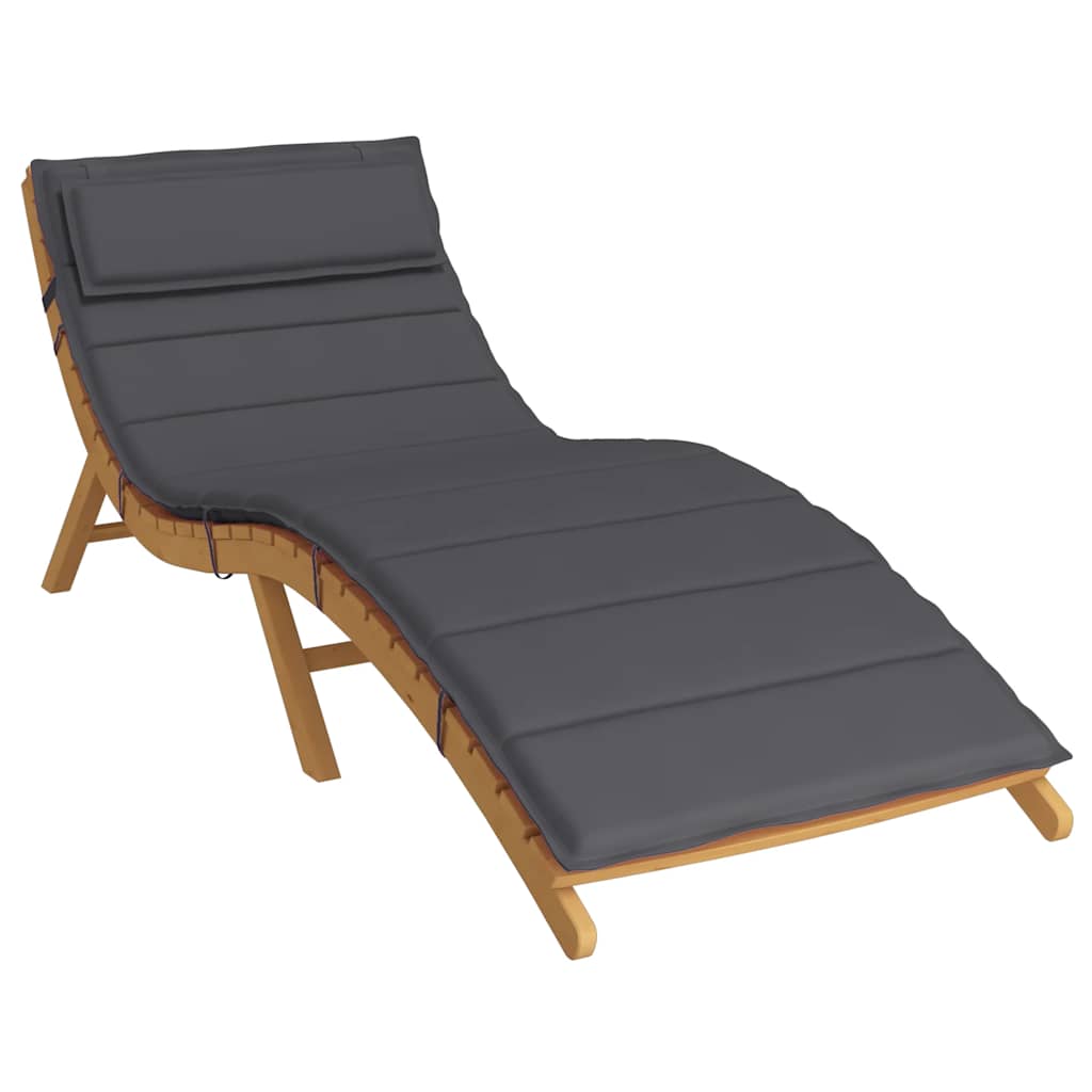 Sonnenliegen-Auflage Grau 180x60x4 cm Oxford-Gewebe
