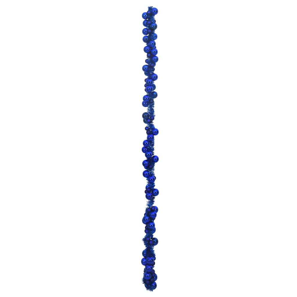 Weihnachtskugelgirlande Schwarz 186 cm Polystyrol