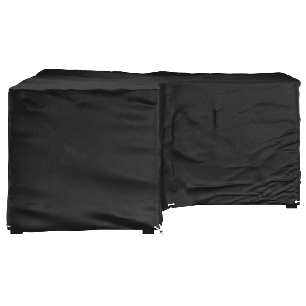 Gartenmöbel-Abdeckungen 2 Stk. L-Form 12 Ösen 250x250x90 cm