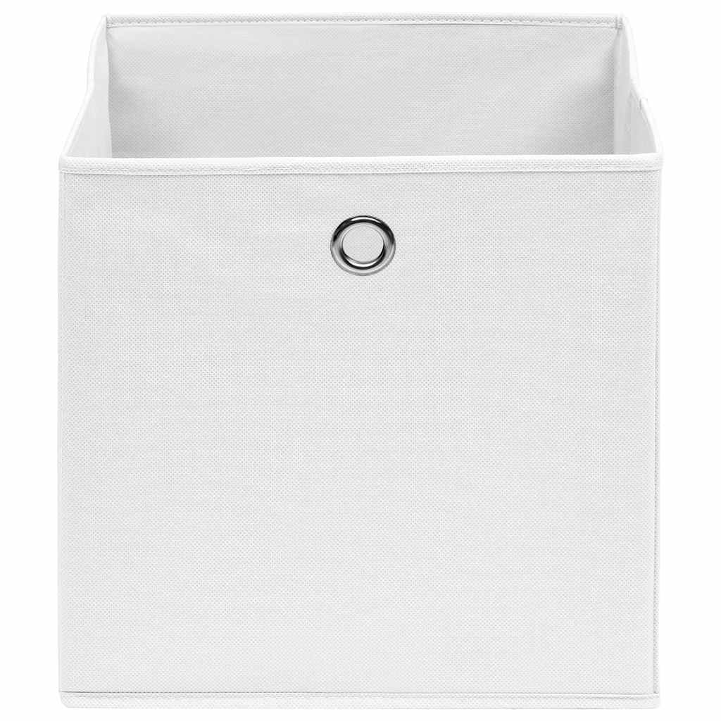 Aufbewahrungsboxen mit Deckeln 10 Stk. 28x28x28 cm Schwarz