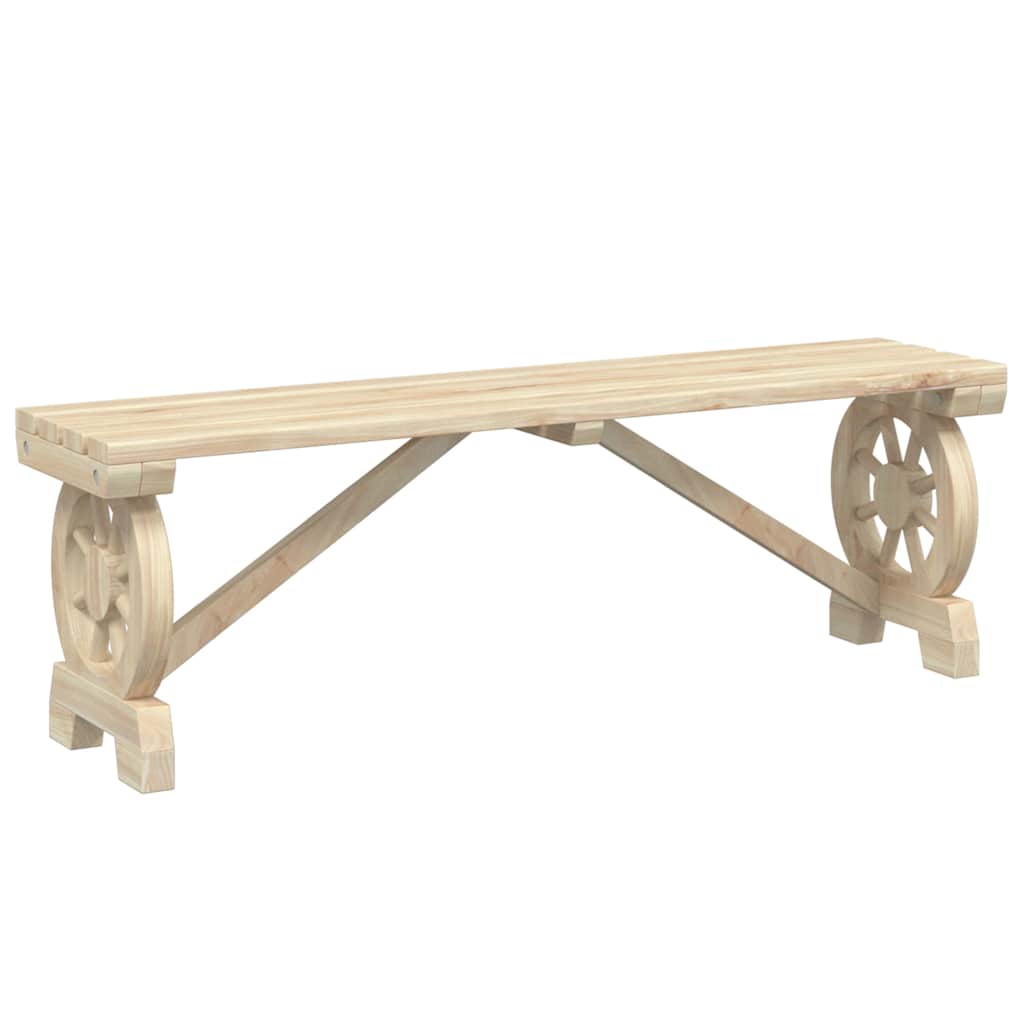 Garten-Fußhocker 40x36,5x38,5 cm Massivholz Tanne